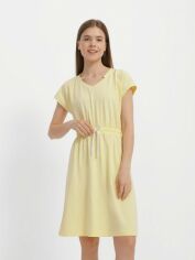 Акція на Сукня-футболка міді літня жіноча Promin 2050-140_424 XL Світло-жовта від Rozetka
