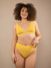 Акція на Верхня частина купальника жіноча Brabrabra SO226514 75C Жовта від Rozetka