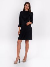 Акція на Сукня коротка осіння жіноча English dress B.Young GN1309 XS Чорна від Rozetka