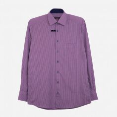 Акція на Сорочка бавовняна чоловіча Eterna 329356_Violet 40 Фіолетова від Rozetka