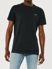 Акція на Футболка бавовняна довга чоловіча Hollister 324 368 0391 902 XS Темно-сіра від Rozetka