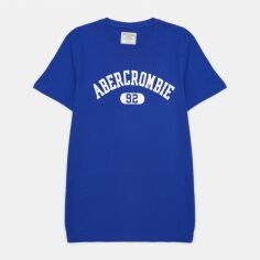 Акция на Футболка Abercrombie & Fitch 175 123 0086 022 S Синя от Rozetka