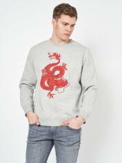 Акція на Світшот чоловічий H&M 7152739dlog 2XL Сірий від Rozetka