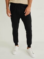 Акція на Спортивні штани чоловічі C&A FL2186485-Black XL Чорні від Rozetka