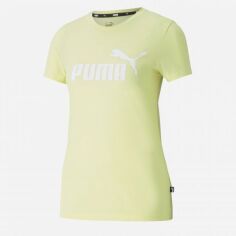 Акція на Футболка бавовняна жіноча Puma Ess Logo Tee Heather 586876-40 S Жовта від Rozetka