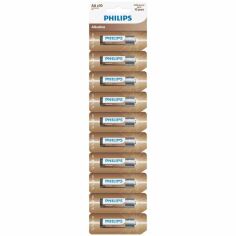 Акція на Батарейка Philips Entry Alkaline AА лента 10 (LR6AL10S/10) від MOYO