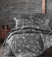 Акція на Постельное белье Carmina Anthracite сатин-люкс First choice Двуспальный евро комплект від Podushka