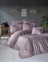 Акція на Постельное белье Florenza lilac VIP Moonlight satin First choice Двуспальный евро комплект від Podushka