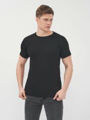 Акція на Футболка бавовняна довга чоловіча B&C TU01T0021 5 XL Чорна від Rozetka