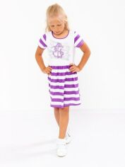 Акция на Дитяче літнє плаття для дівчинки Носи своє 6118-002-33 122 см Якір фіолетовий (p-4791-43703) от Rozetka
