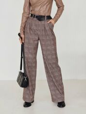 Акція на Штани вовняні жіночі Seventeen 1971.5095 L-XL Коричневі від Rozetka