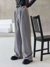 Акція на Штани вовняні жіночі Seventeen 1971.5093 L-XL Сірі від Rozetka