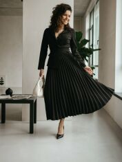 Акція на Сукня довга осіння жіноча Seventeen 2030.5294 L-XL Чорна від Rozetka