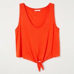 Акция на Топ жіночий H&M 060660795 XL Червоний от Rozetka