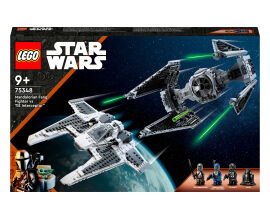 Акция на Конструктор LEGO Star Wars Мандалорський винищувач проти Перехоплювача TIE (75348) от Будинок іграшок