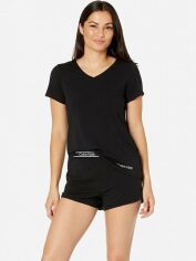 Акція на Піжама (футболка + шорти) жіноча Calvin Klein 480854075 L Чорна від Rozetka