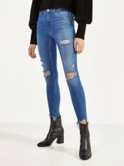 Акція на Джинси Skinny жіночі Bershka XAZ262379GPIJ 38 Сині від Rozetka