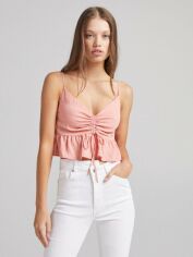 Акція на Топ жіночий Bershka XAZ355705GWPI XS Блідо-рожевий від Rozetka