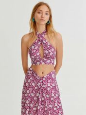 Акція на Топ жіночий Pull & Bear XAZ373904QWGY L Фіолетовий від Rozetka