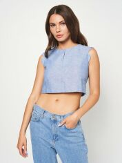 Акція на Топ жіночий Vero Moda XAZ399680LWZQ M Світло-синій від Rozetka
