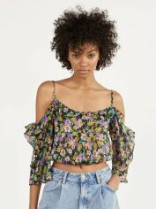 Акція на Топ жіночий Bershka XAZ262951OMTQ XS Чорний від Rozetka