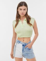 Акція на Топ жіночий Bershka XAZ371815BZLO M Салатовий від Rozetka