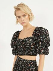 Акция на Топ жіночий Bershka XAZ262101WPNN S Чорний от Rozetka