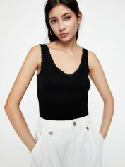 Акція на Топ жіночий Pull & Bear XAZ373637HZZX XS Чорний від Rozetka