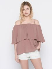 Акція на Топ жіночий Pull & Bear XAZ238332KTHR M Какао від Rozetka