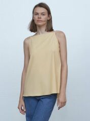 Акція на Топ жіночий Zara XAZ264536LNLX S Бежевий від Rozetka