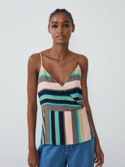 Акція на Топ жіночий Zara XAZ239935KZGG S Різнокольоровий від Rozetka