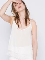Акція на Топ жіночий Pull & Bear XAZ238210ZLMF S Білий від Rozetka
