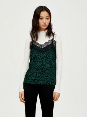 Акция на Топ жіночий Pull & Bear XAZ234639MXQC S Зелений з чорним от Rozetka