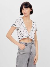 Акція на Топ жіночий Bershka XAZ303964CTKQ S Білий від Rozetka