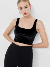 Акція на Топ жіночий Stradivarius XAZ373595QYAZ M Чорний від Rozetka