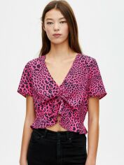 Акція на Топ жіночий Pull & Bear XAZ238096PLJI M Рожевий з чорним від Rozetka