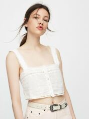 Акція на Топ жіночий Pull & Bear XAZ193523VZNU XL Молочний від Rozetka