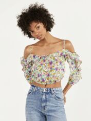 Акція на Топ жіночий Bershka XAZ262935XWNL XS Білий від Rozetka