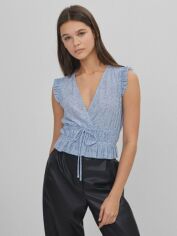 Акція на Топ жіночий Bershka XAZ355835HGSJ S Блакитний від Rozetka