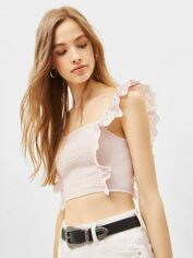 Акція на Топ жіночий Bershka XAZ355719LTFE XS Блідо-рожевий від Rozetka