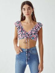 Акція на Топ жіночий Pull & Bear XAZ379171RKXS XS Чорний від Rozetka