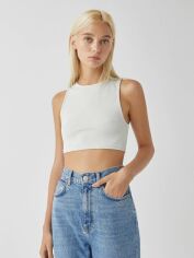 Акція на Топ жіночий Pull & Bear XAZ379072KXWY M Сріблястий від Rozetka