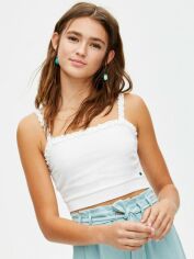 Акція на Топ жіночий Pull & Bear XAZ295532NLWD L Білий від Rozetka