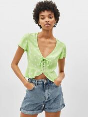 Акція на Топ жіночий Bershka XAZ232398UVGL M Салатовий від Rozetka