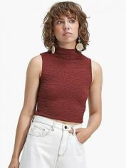 Акція на Топ жіночий Stradivarius XAZ284492FPRJ S Коричневий від Rozetka
