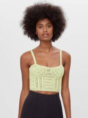Акція на Топ жіночий Bershka XAZ262928OXRH S Салатовий від Rozetka