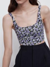 Акція на Топ жіночий Zara XAZ264800PDBI M Чорний від Rozetka