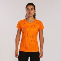 Акція на Спортивна футболка для бігу жіноча Joma Elite Ix 901647.886 M Помаранчева від Rozetka