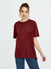 Акція на Футболка Pull & Bear XAZ186246RYQD XL Бордова від Rozetka