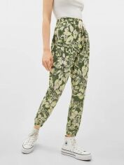 Акція на Штани жіночі Bershka XAZ238245WMSJ S Зелені від Rozetka